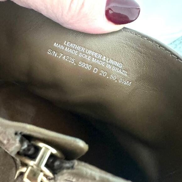 Tory Burch Leigh Suede Lug Sole Boots in River Rock, Size 8.5 NWOT - Picture 7 of 11